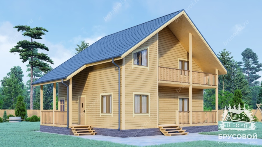 Четвертый вид проект БРУСОВОЙ №-168