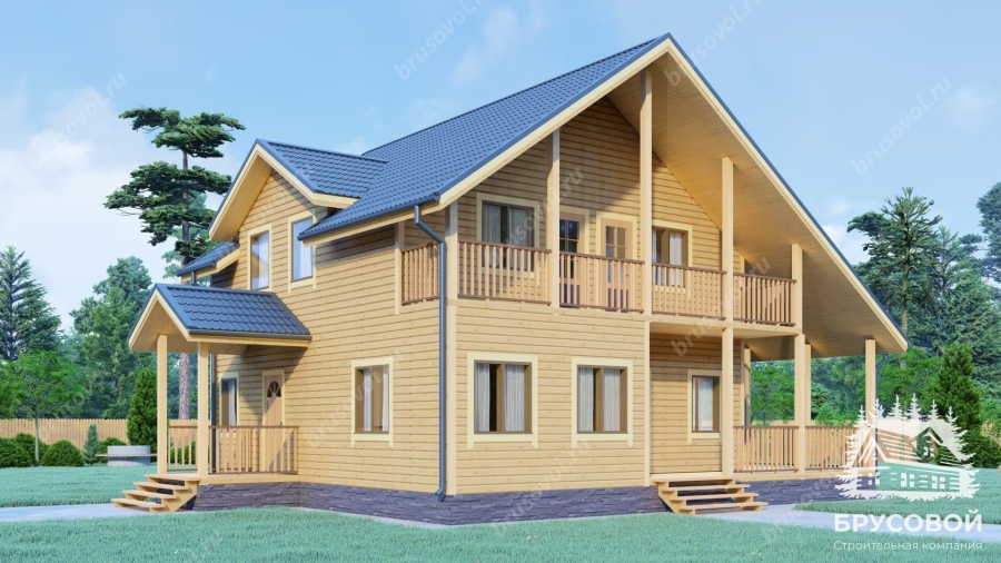 Четвертый вид проект БРУСОВОЙ №-169