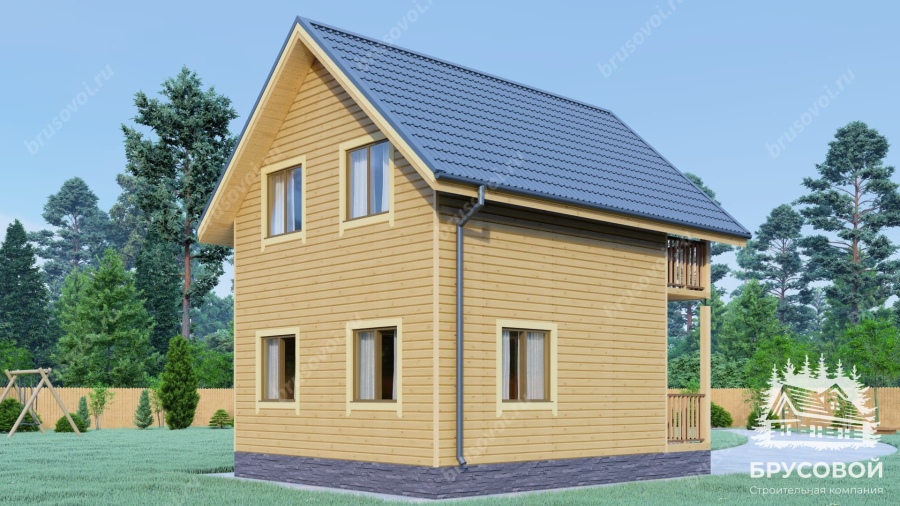 Четвертый вид проект БРУСОВОЙ №-17