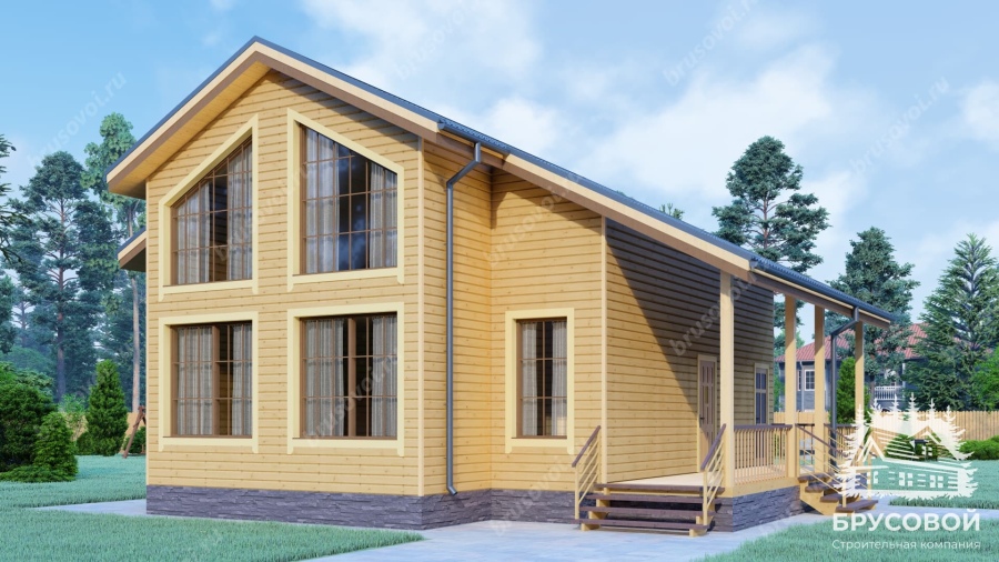 Главный вид проект БРУСОВОЙ №-170
