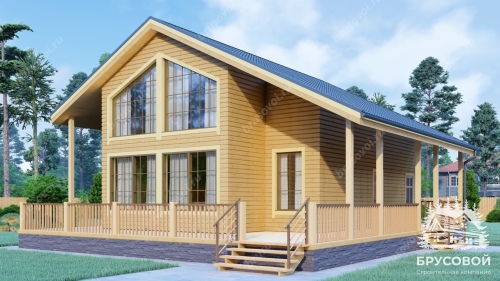 Проект дома из бруса 9х10, площадью 120 м2