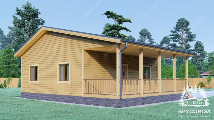 Четвертый вид проект БРУСОВОЙ №-173