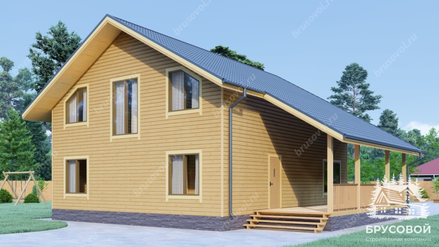 Четвертый вид проект БРУСОВОЙ №-174