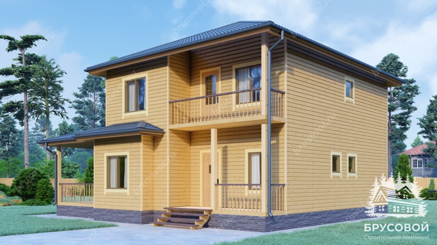 Главный вид проект БРУСОВОЙ №-176