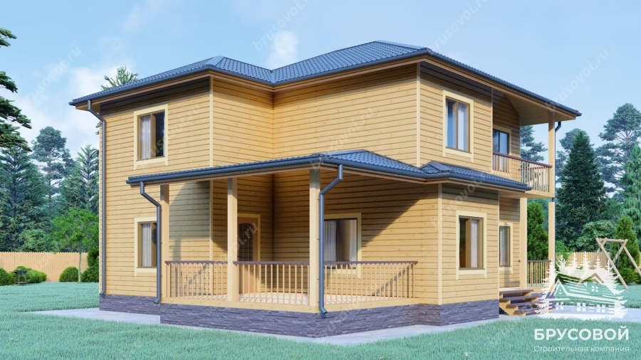 Четвертый вид проект БРУСОВОЙ №-176