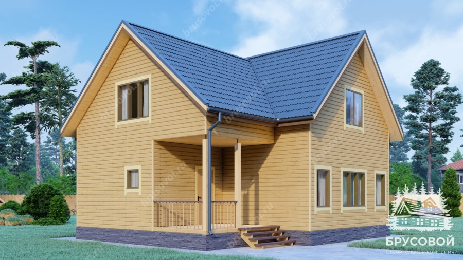 Главный вид проект БРУСОВОЙ №-180
