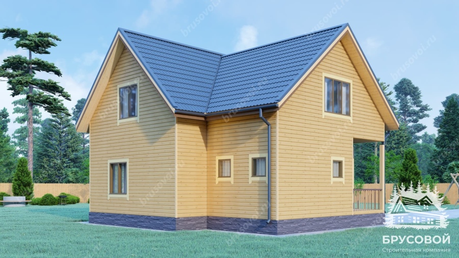 Четвертый вид проект БРУСОВОЙ №-180