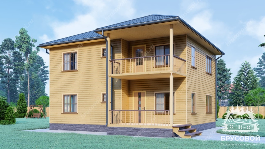 Главный вид проект БРУСОВОЙ №-181
