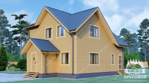Проект дома из бруса 10х11, площадью 172 м2