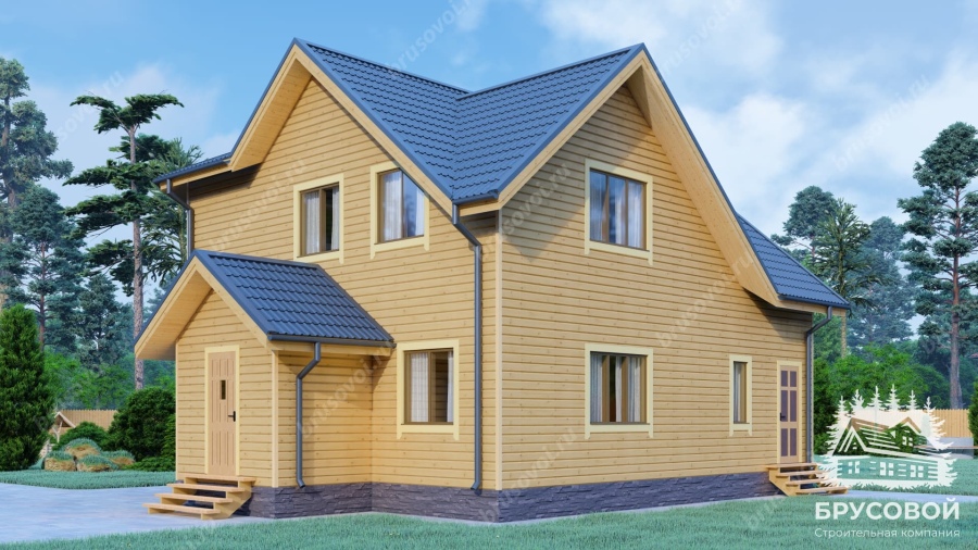 Главный вид проект БРУСОВОЙ №-182