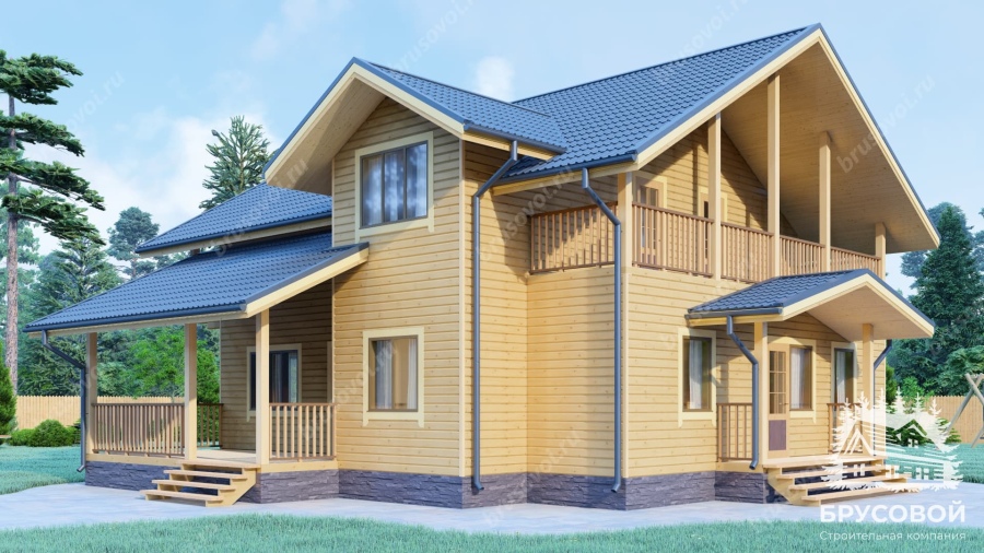 Главный вид проект БРУСОВОЙ №-183