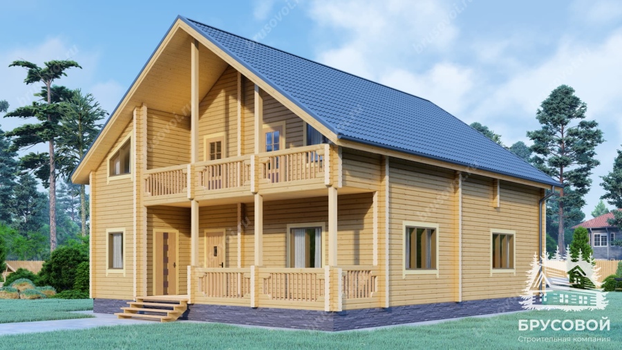 Главный вид проект БРУСОВОЙ №-184