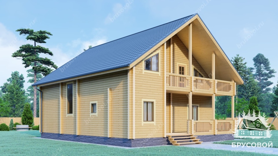 Четвертый вид проект БРУСОВОЙ №-184