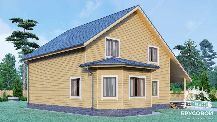 Четвертый вид проект БРУСОВОЙ №-185