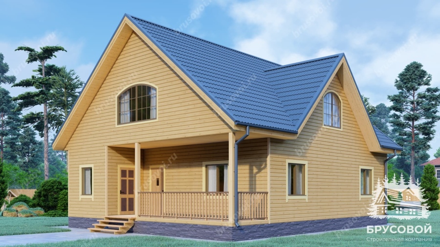 Главный вид проект БРУСОВОЙ №-186