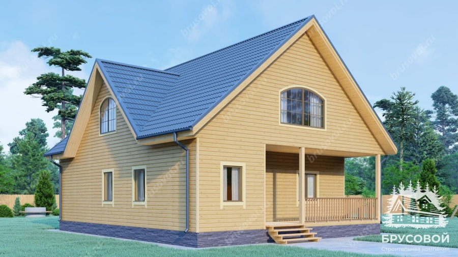 Четвертый вид проект БРУСОВОЙ №-186