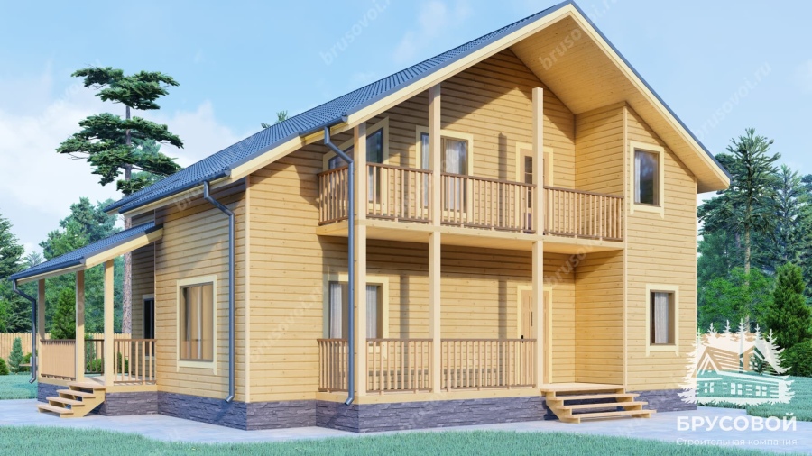 Главный вид проект БРУСОВОЙ №-187