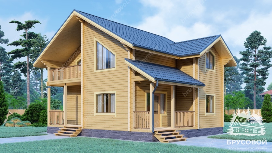 Главный вид проект БРУСОВОЙ №-188