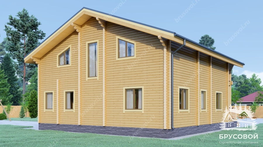 Четвертый вид проект БРУСОВОЙ №-189