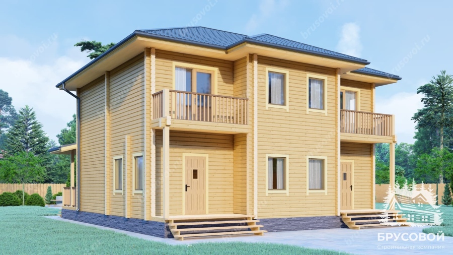 Четвертый вид проект БРУСОВОЙ №-192