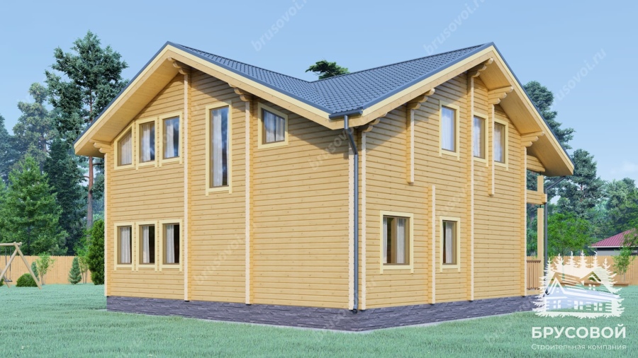 Четвертый вид проект БРУСОВОЙ №-194