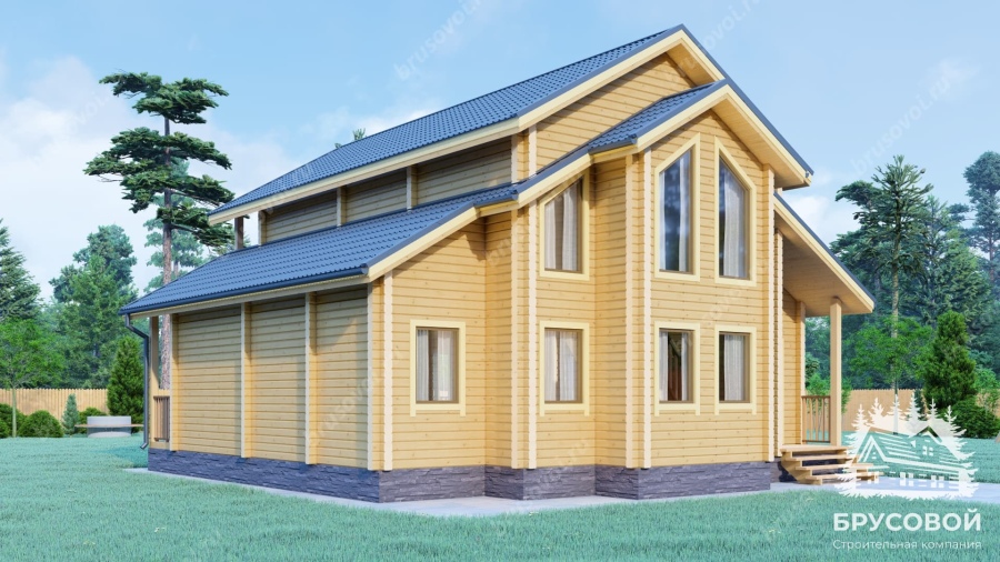 Четвертый вид проект БРУСОВОЙ №-195