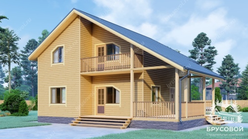Проект дома из бруса 9х10, площадью 138 м2