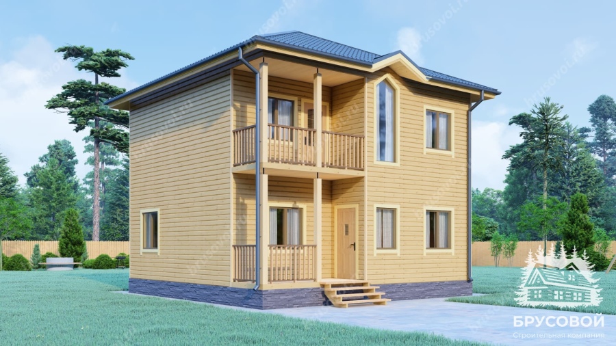 Главный вид проект БРУСОВОЙ №-198