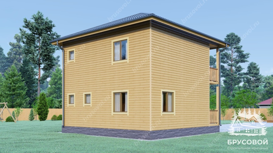 Четвертый вид проект БРУСОВОЙ №-198