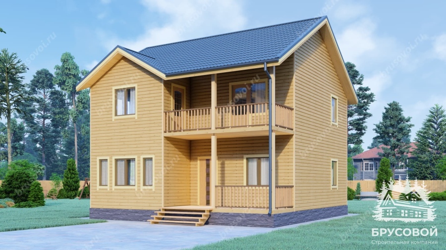 Главный вид проект БРУСОВОЙ №-199