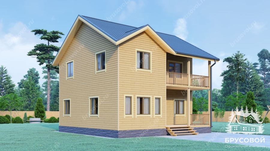 Четвертый вид проект БРУСОВОЙ №-199