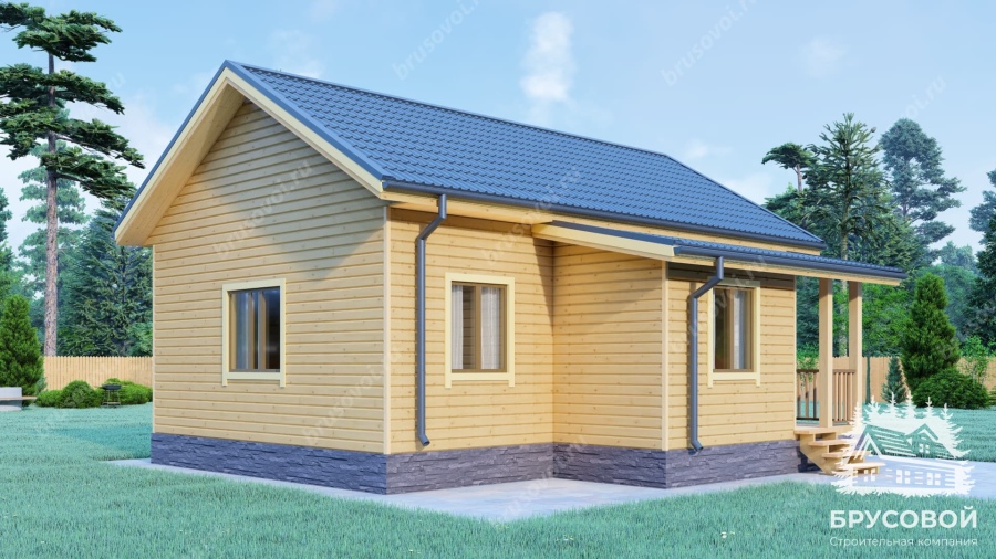 Четвертый вид проект БРУСОВОЙ №-200