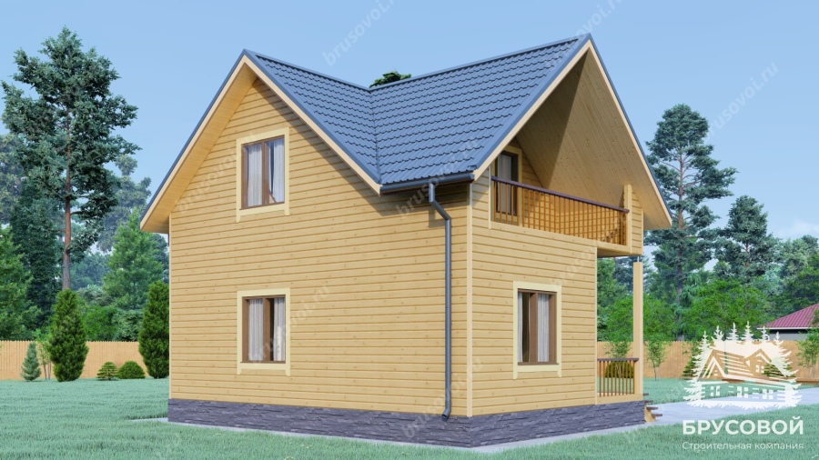 Четвертый вид проект БРУСОВОЙ №-23