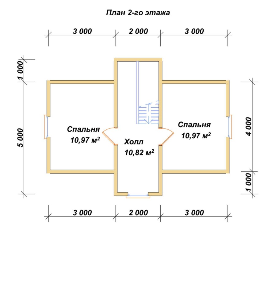 План второго этажа проект БРУСОВОЙ №-26