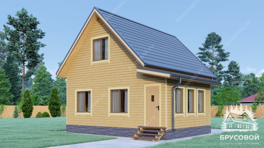 Главный вид проект БРУСОВОЙ №-37