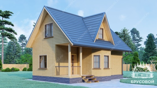 Проект дома из бруса 6х9, площадью 99 м2