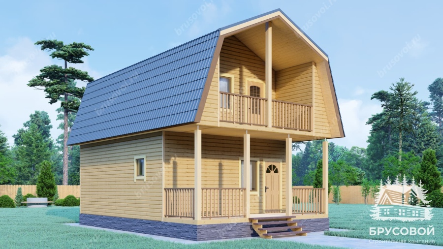 Четвертый вид проект БРУСОВОЙ №-43