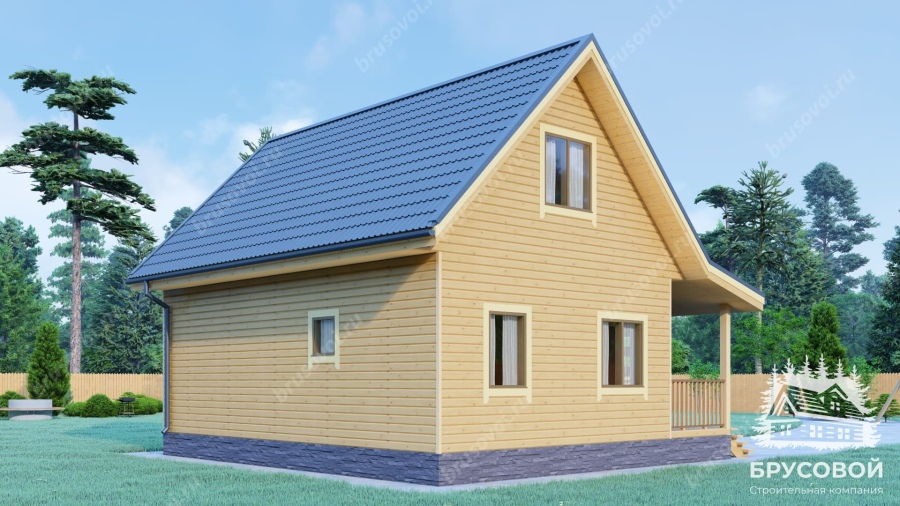 Четвертый вид проект БРУСОВОЙ №-44