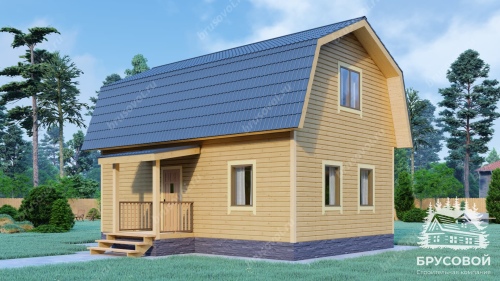 Проект дома из бруса 6х9, площадью 93 м2