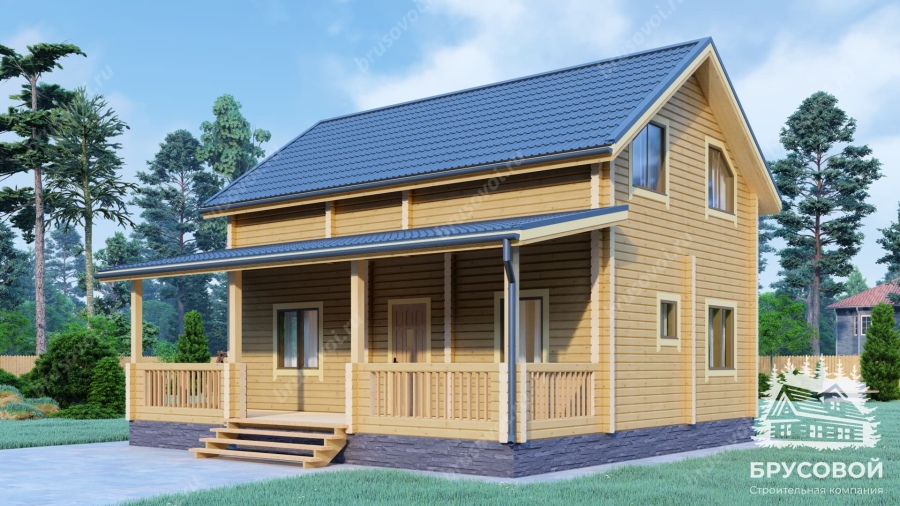 Главный вид проект БРУСОВОЙ №-48