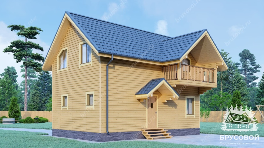 Четвертый вид проект БРУСОВОЙ №-51