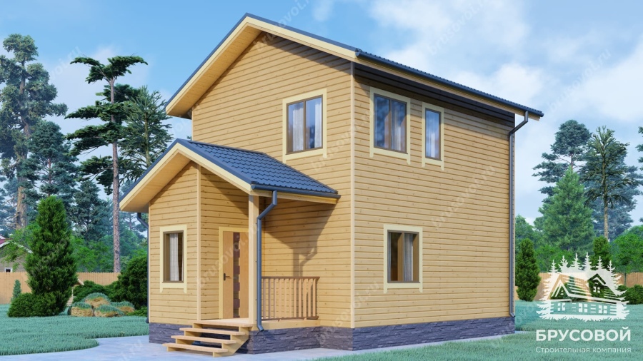 Главный вид проект БРУСОВОЙ №-52