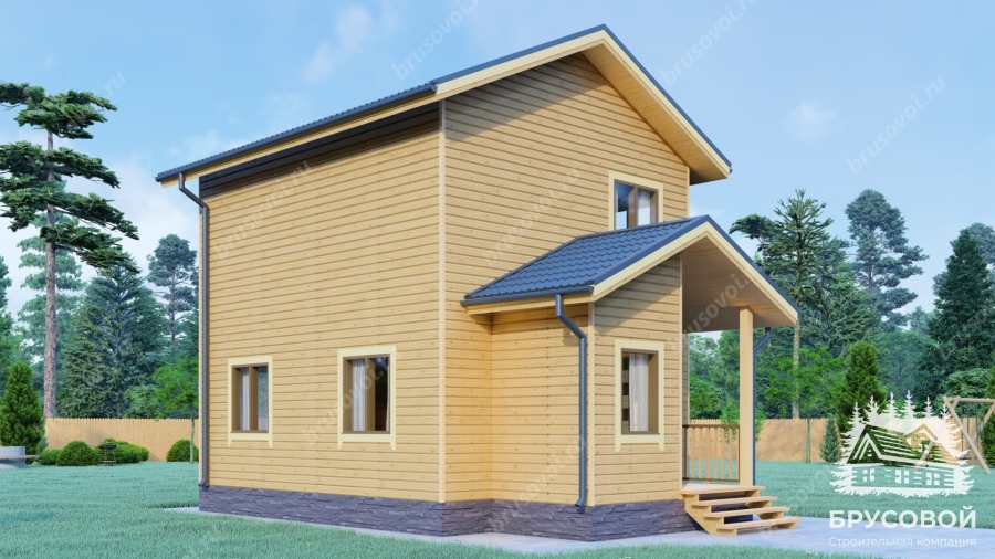 Четвертый вид проект БРУСОВОЙ №-52