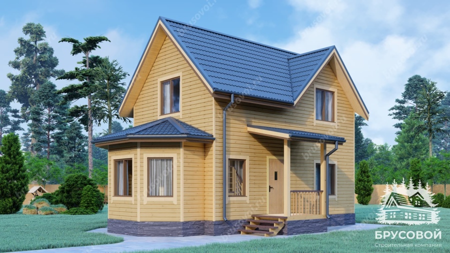 Главный вид проект БРУСОВОЙ №-53