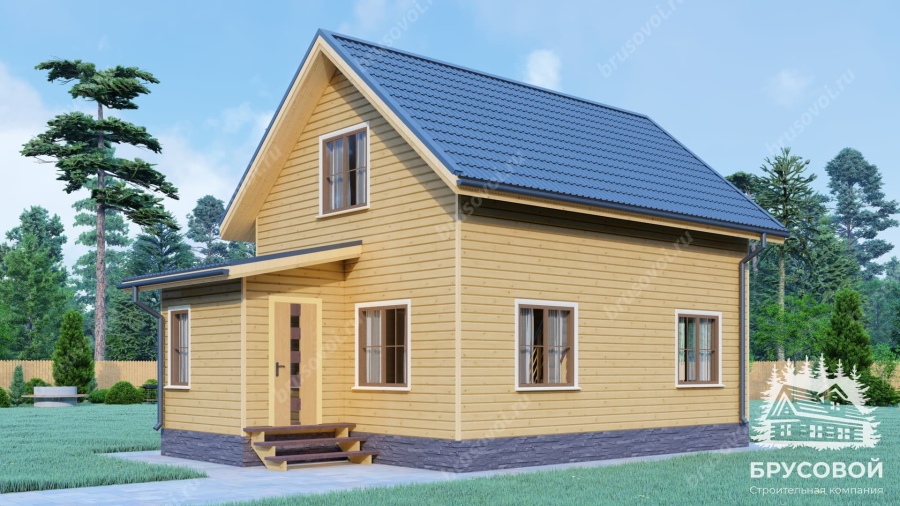 Главный вид проект БРУСОВОЙ №-54