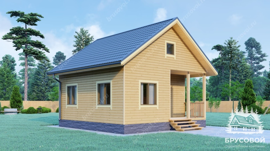 Четвертый вид проект БРУСОВОЙ №-56