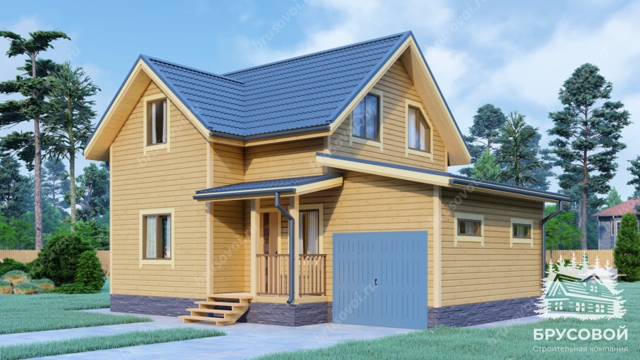 Главный вид проект БРУСОВОЙ №-57