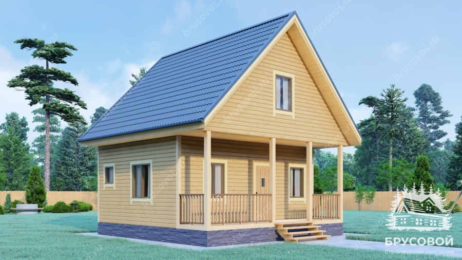 Четвертый вид проект БРУСОВОЙ №-60