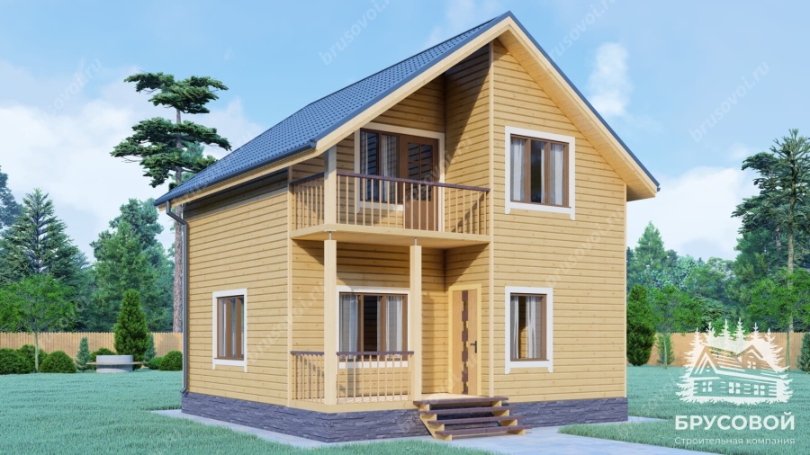 Главный вид проект БРУСОВОЙ №-64