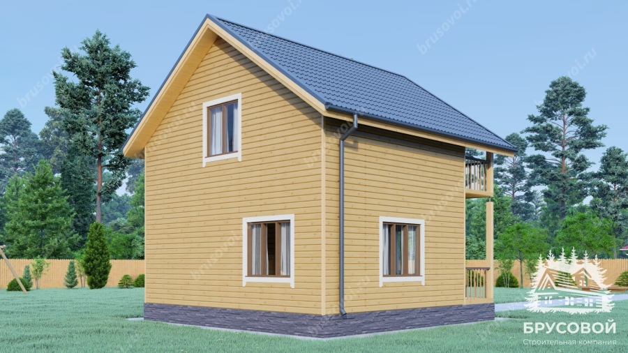 Четвертый вид проект БРУСОВОЙ №-64